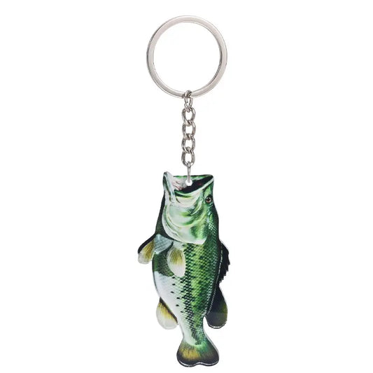 2-D Bass Keychain