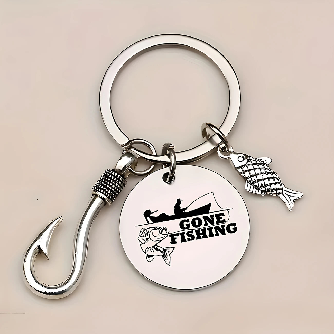 Gone Fishin Keychain