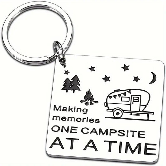 Making Memories One Campsite at a Time Keychain