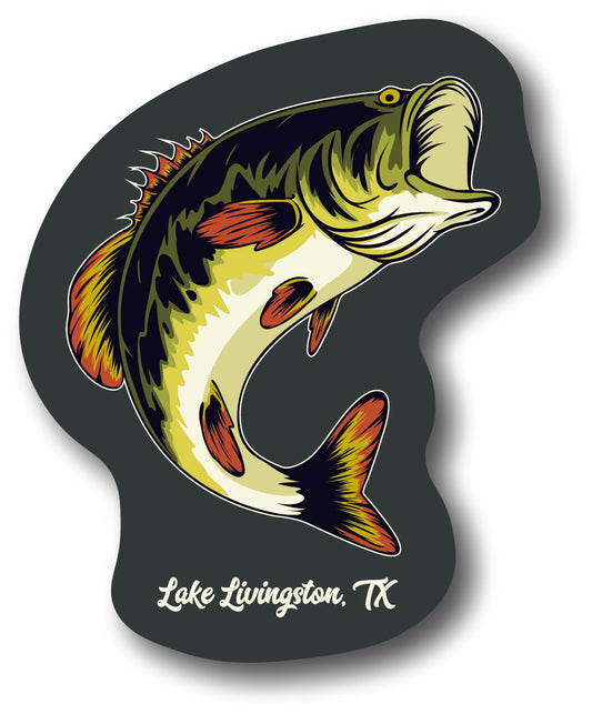 Bass Lake Livingston, TX Sticker