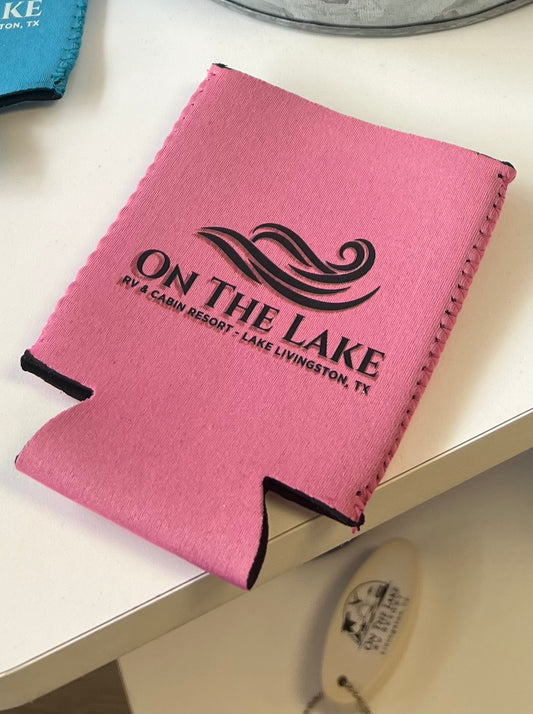 On the Lake Logo Coozie