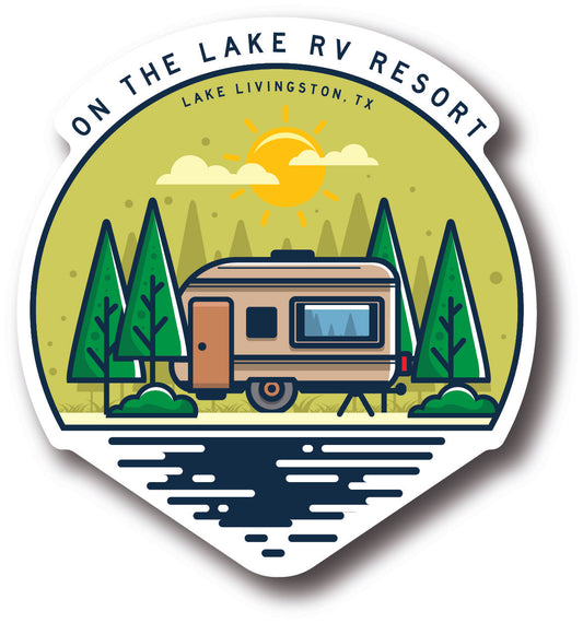 RV On the Lake Lake Livingston, TX Sticker