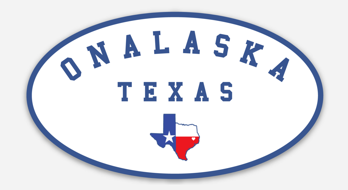 Onalaska,Texas Oval Magnet