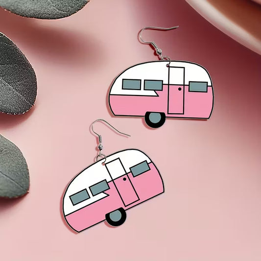 Pink Camper Earrings