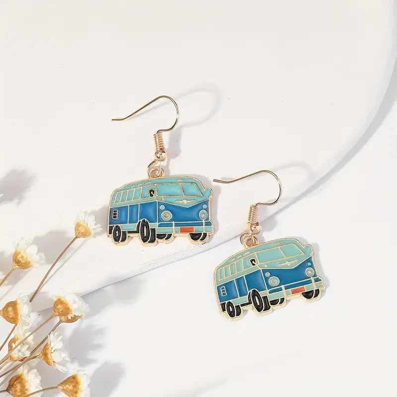 Vintage VW Bus Earrings