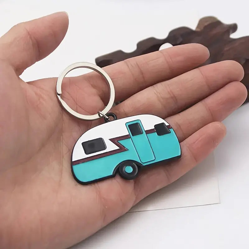 Retro Camper Keychain
