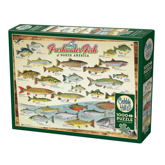 Freshwater Fish of North America 1000 Piece Puzzle